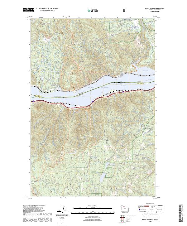 USGS Topographic Map – Mount Defiance