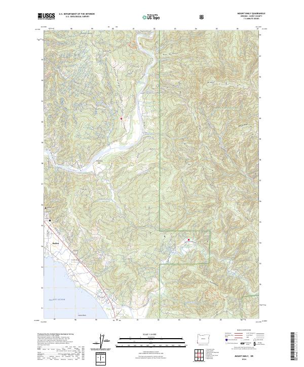 USGS Topographic Map – Mount Emily