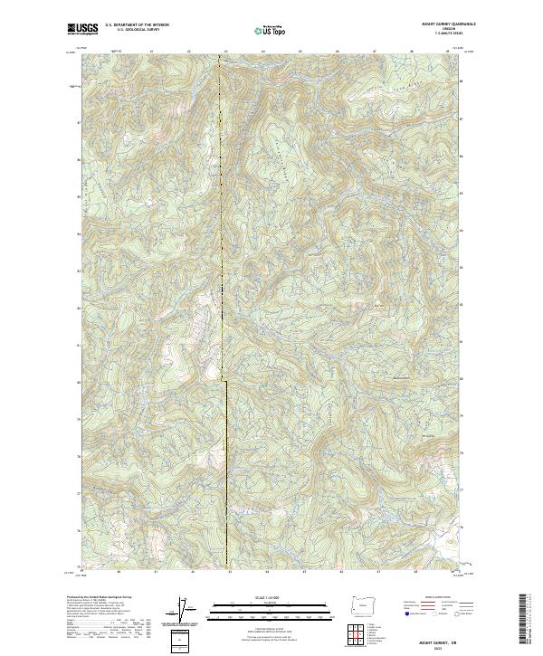 USGS Topographic Map – Mount Gurney