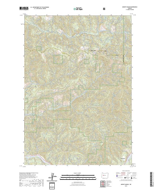 USGS Topographic Map – Mount Hagan