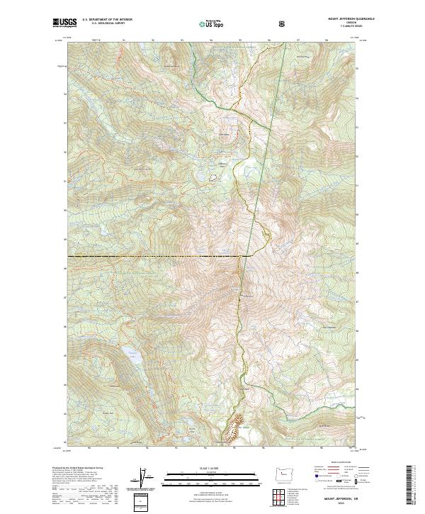 USGS Topographic Map – Mount Jefferson