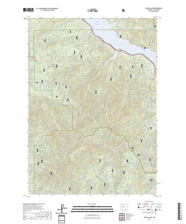 USGS Topographic Map – Mount June