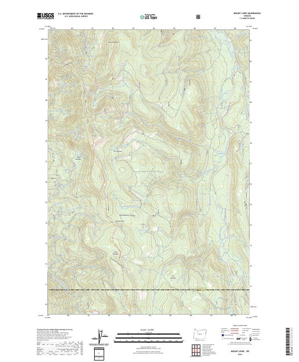 USGS Topographic Map – Mount Lowe