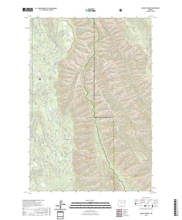 USGS Topographic Map – Mount Moriah