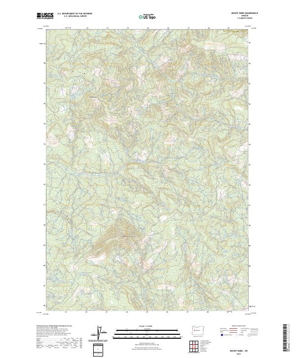 USGS Topographic Map – Mount Nebo