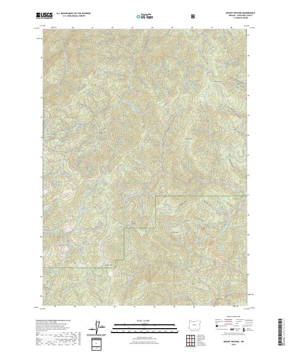 USGS Topographic Map – Mount Peavine