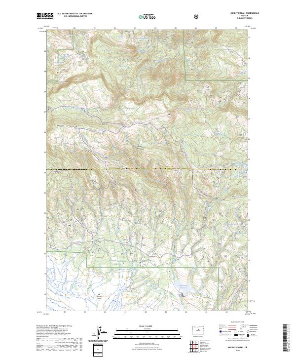 USGS Topographic Map – Mount Pisgah