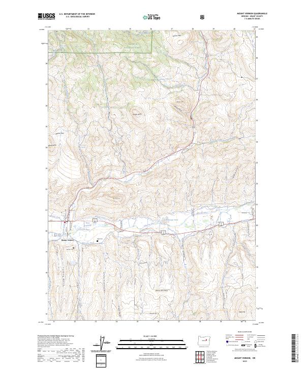 USGS Topographic Map – Mount Vernon