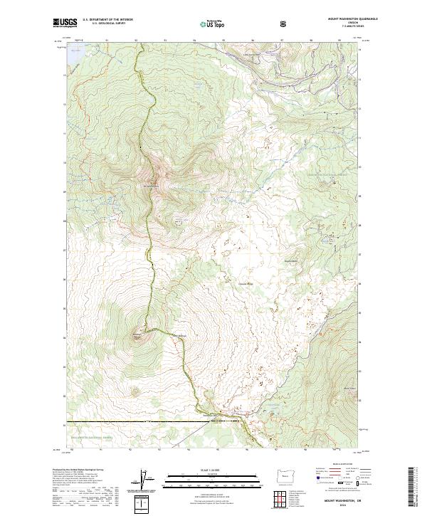 USGS Topographic Map – Mount Washington