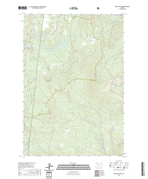 USGS Topographic Map – Mount Wilson