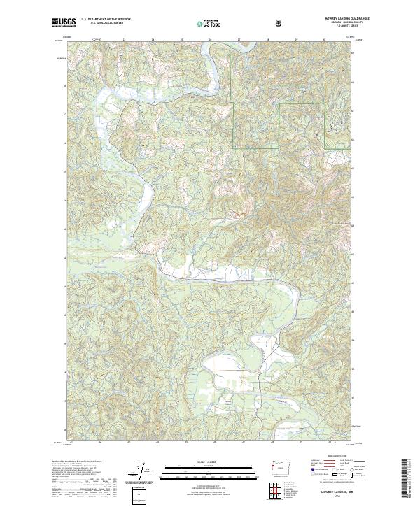 USGS Topographic Map – Mowrey Landing