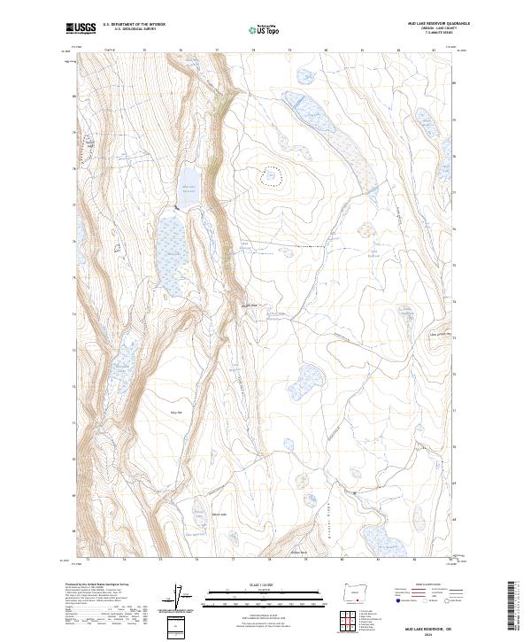 USGS Topographic Map – Mud Lake Reservoir