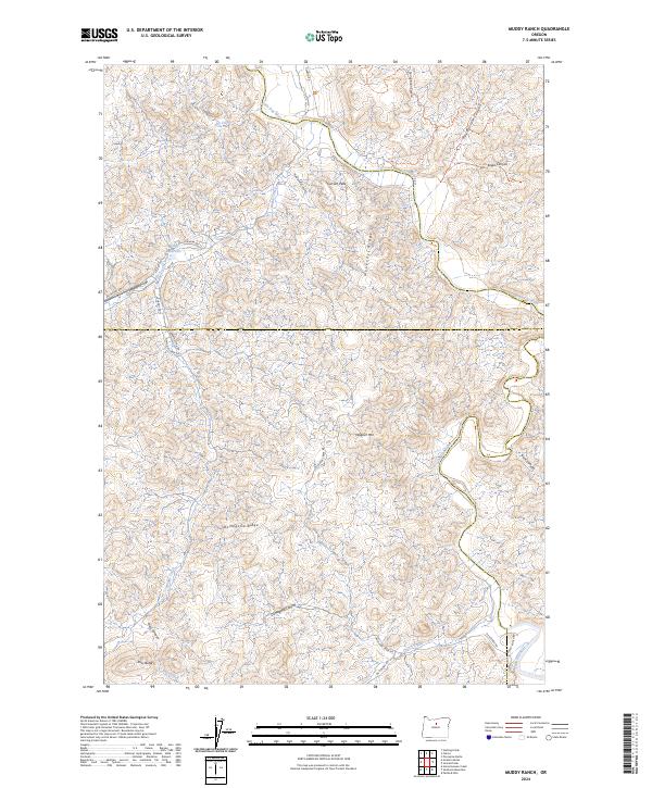 USGS Topographic Map – Muddy Ranch