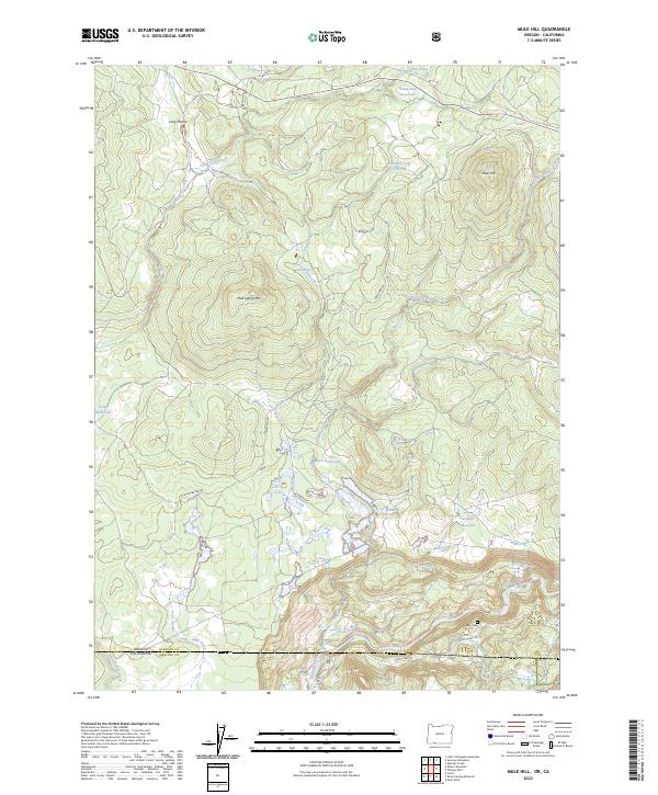 USGS Topographic Map – Mule Hill