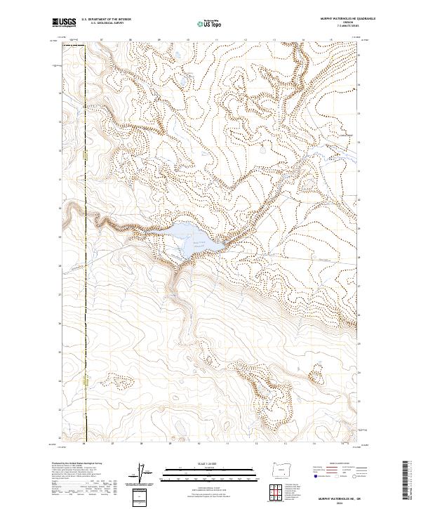 USGS Topographic Map – Murphy Waterholes NE