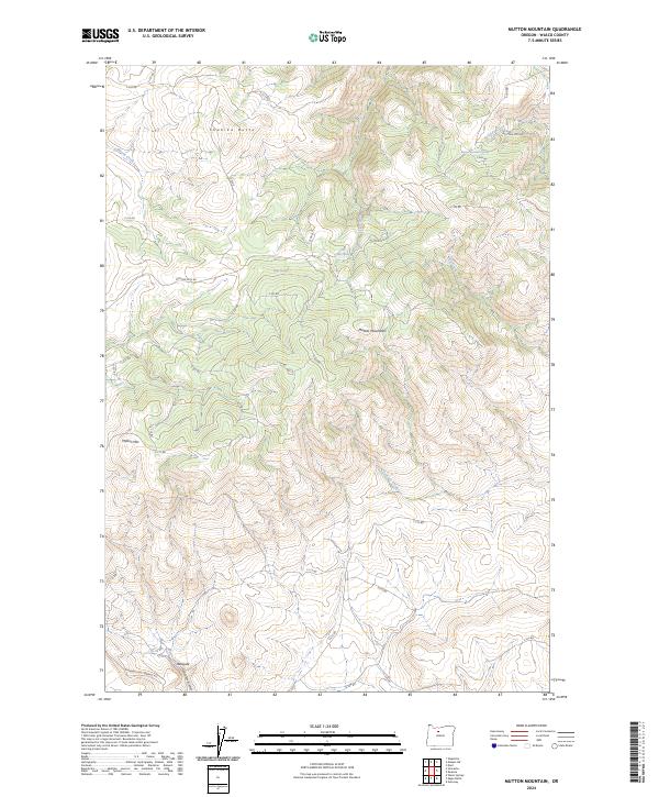 USGS Topographic Map – Mutton Mountain