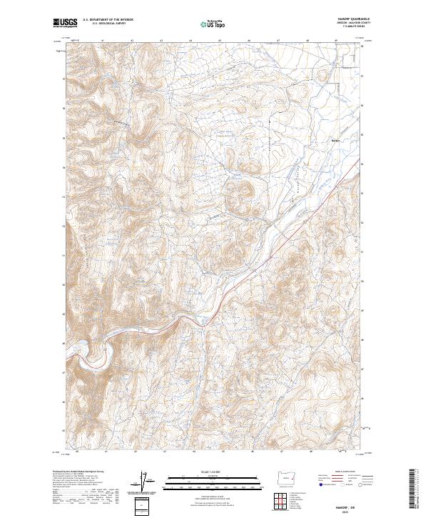 USGS Topographic Map – Namorf
