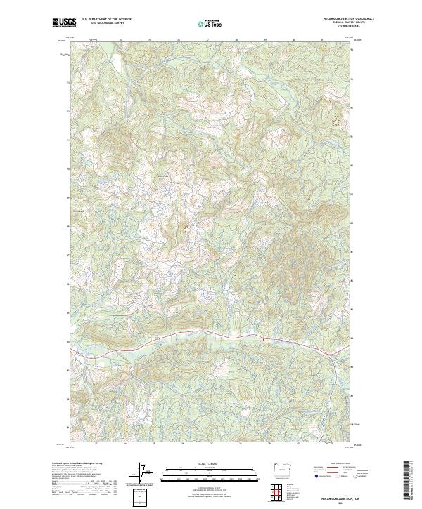USGS Topographic Map – Necanicum Junction