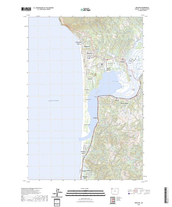 USGS Topographic Map – Nehalem