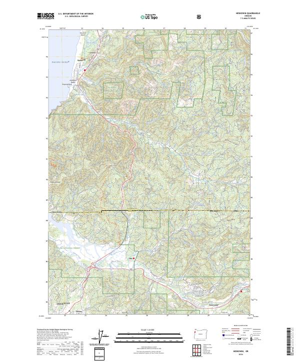 USGS Topographic Map – Neskowin