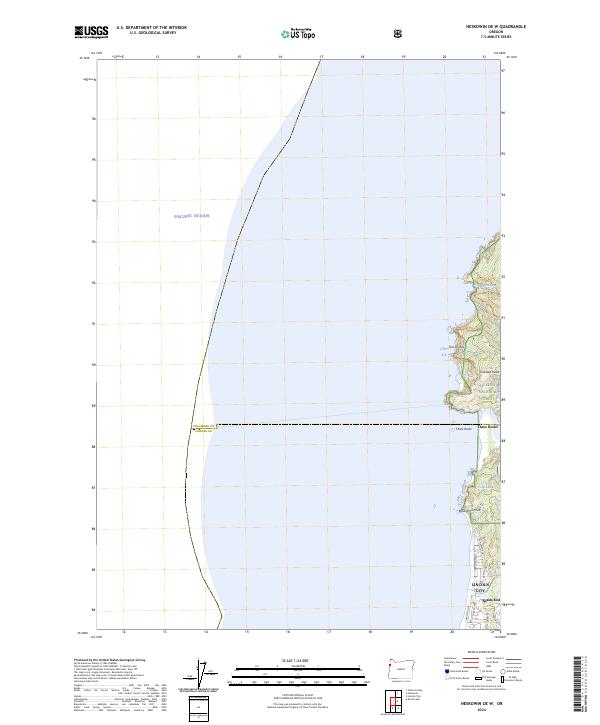 USGS Topographic Map – Neskowin OE W