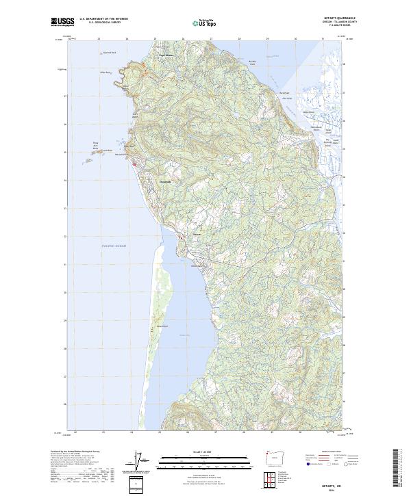 USGS Topographic Map – Netarts