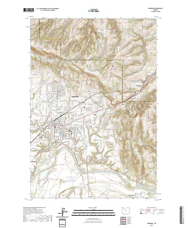 USGS Topographic Map – Newberg