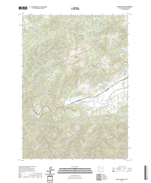 USGS Topographic Map – Nickel Mountain