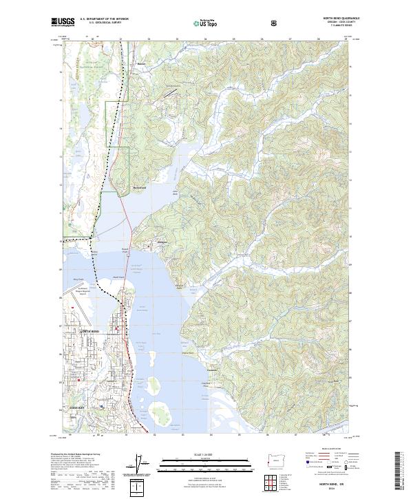 USGS Topographic Map – North Bend