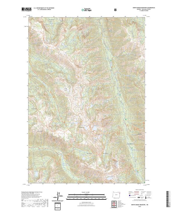 USGS Topographic Map – North Minam Meadows