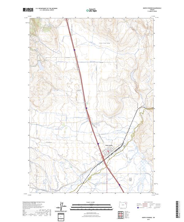 USGS Topographic Map – North Powder