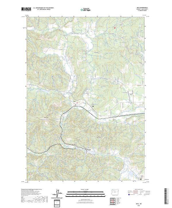 USGS Topographic Map – Noti