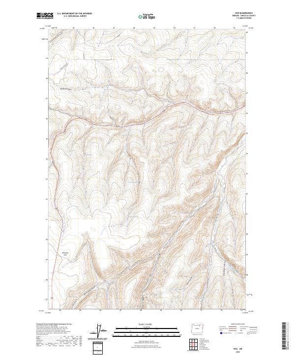 USGS Topographic Map – Nye