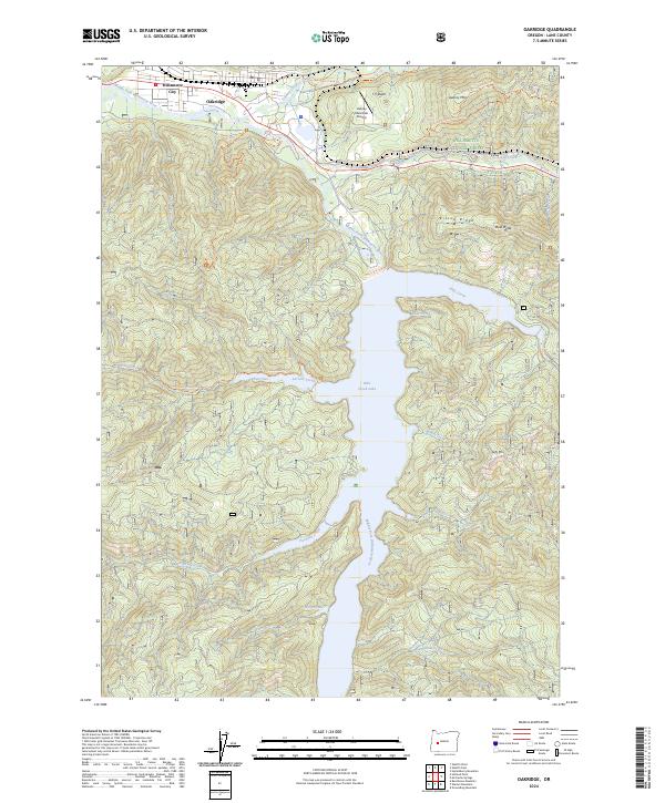 USGS Topographic Map – Oakridge