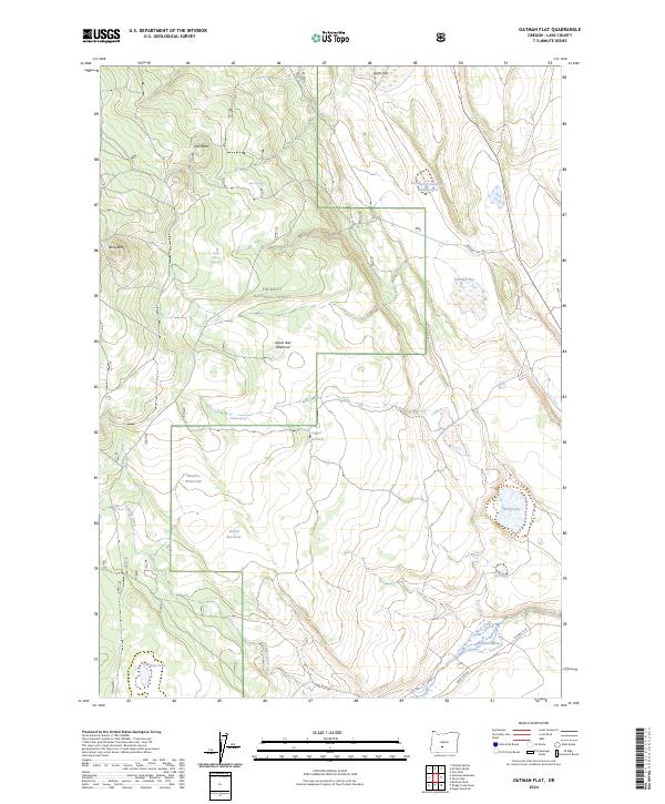 USGS Topographic Map – Oatman Flat