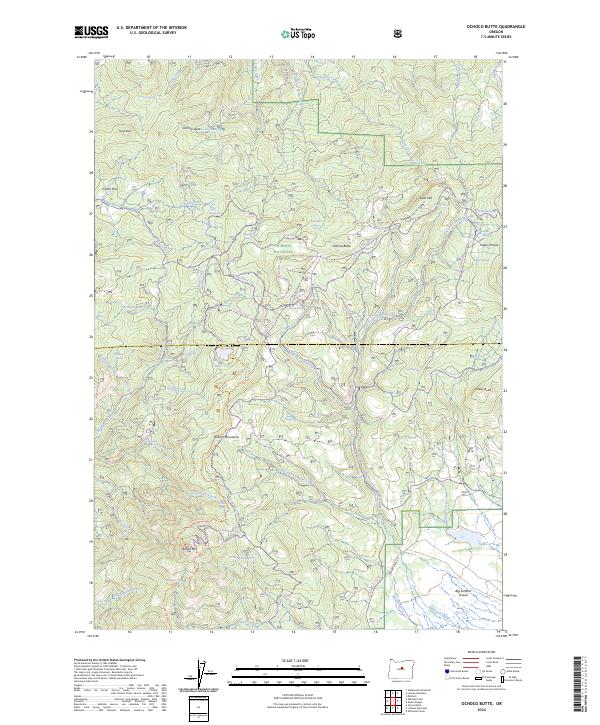 USGS Topographic Map – Ochoco Butte