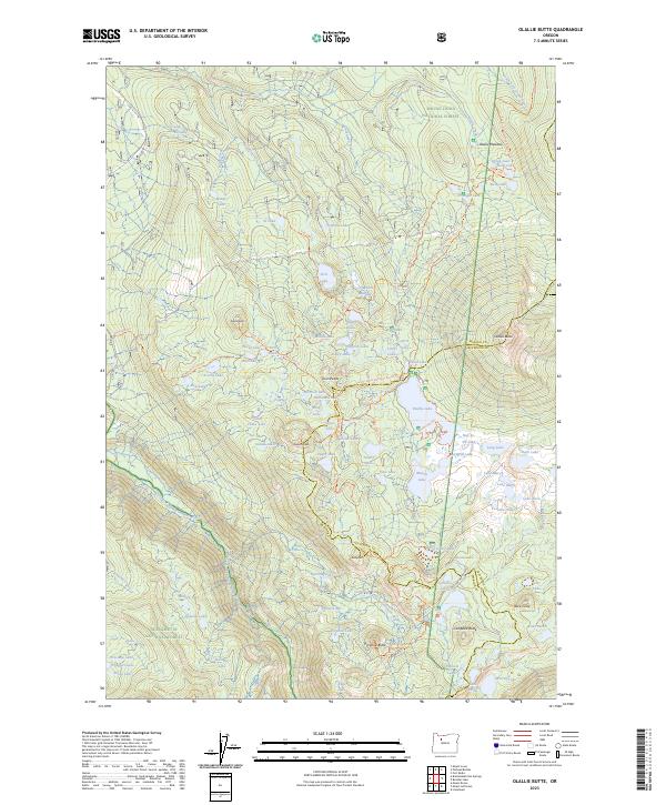 USGS Topographic Map – Olallie Butte