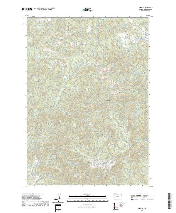 USGS Topographic Map – Old Blue