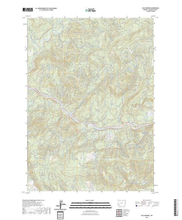 USGS Topographic Map – Old Fairview
