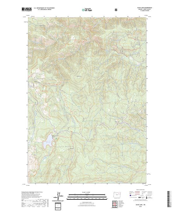 USGS Topographic Map – Olive Lake