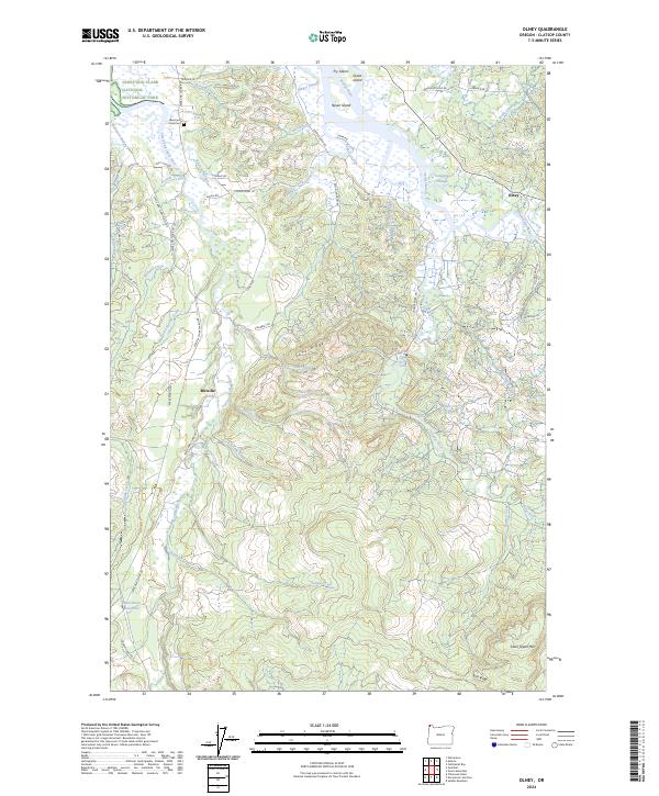 USGS Topographic Map – Olney