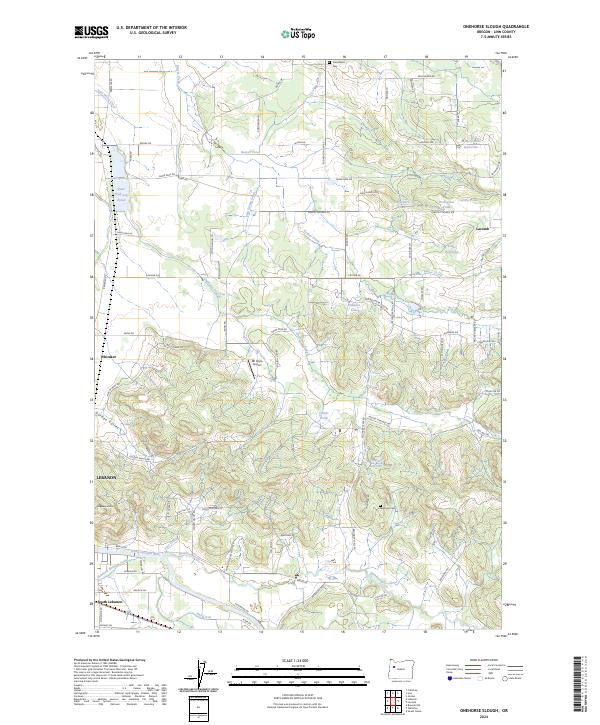 USGS Topographic Map – Onehorse Slough