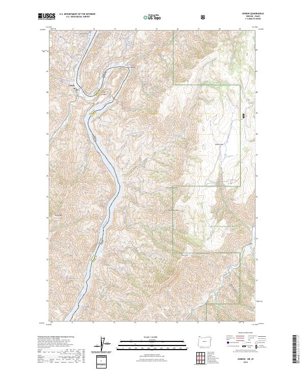 USGS Topographic Map – Oxbow