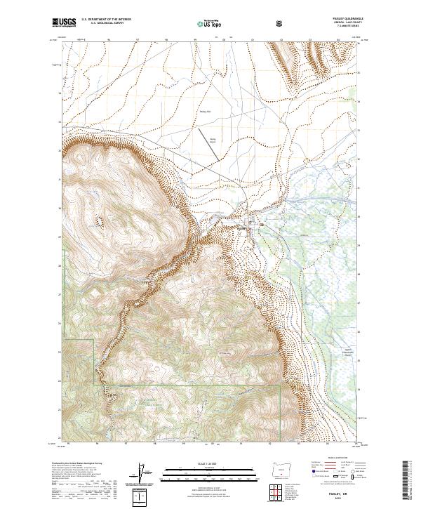 USGS Topographic Map – Paisley