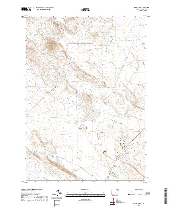 USGS Topographic Map – Paiute Butte