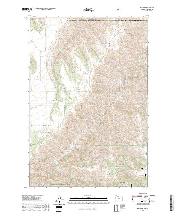 USGS Topographic Map – Paradise