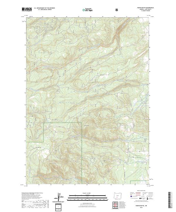 USGS Topographic Map – Partin Butte