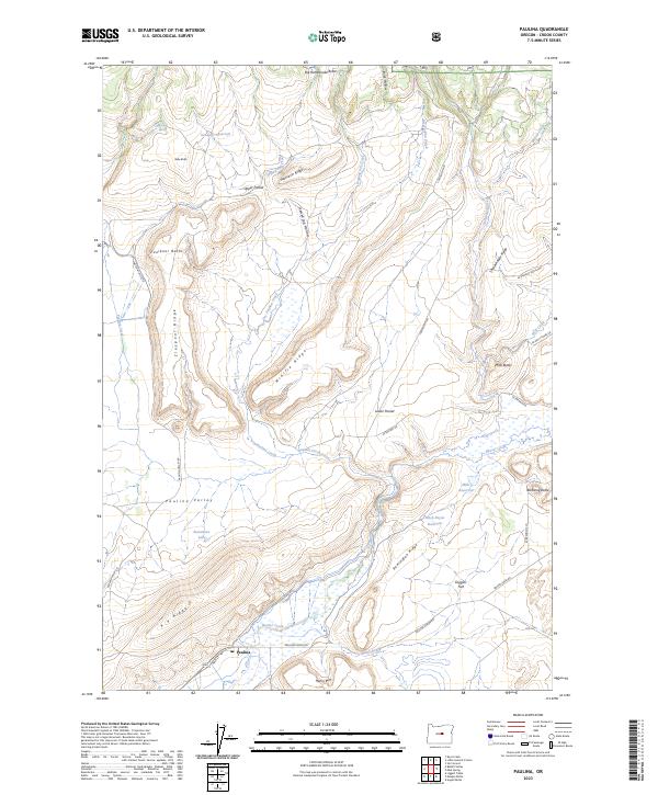 USGS Topographic Map – Paulina