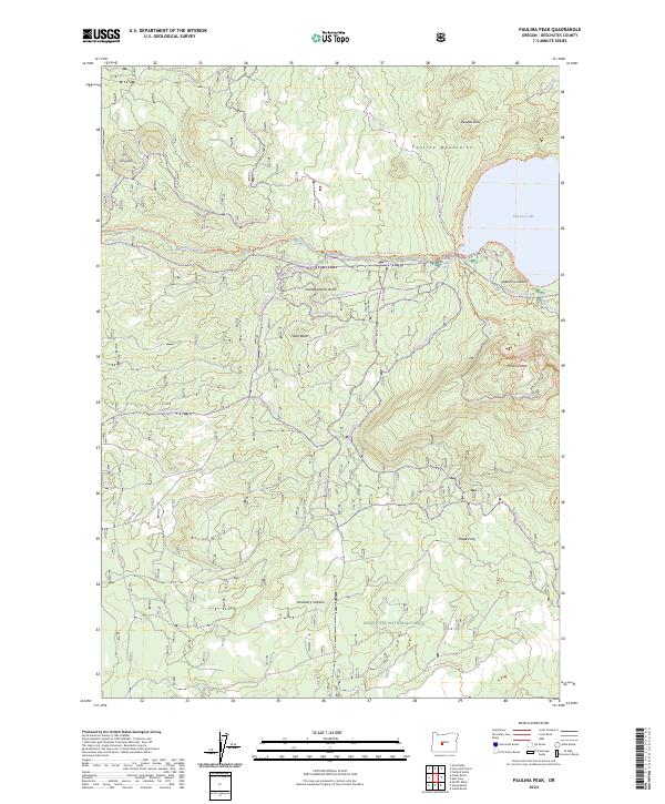 USGS Topographic Map – Paulina Peak