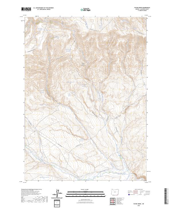 USGS Topographic Map – Payne Creek